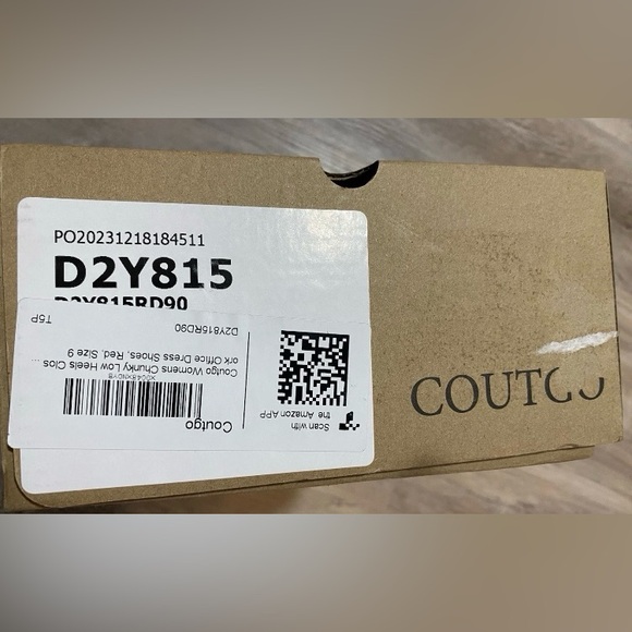 Red Chunky High Heel Shoes Pointed Toe, Ankle strap, Leather Upper Woman's 9 M - Picture 13 of 14